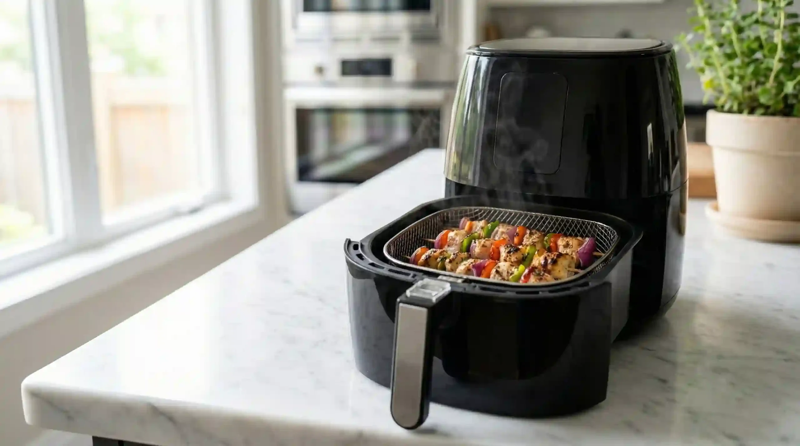 Air fryer chicken skewers from Costco