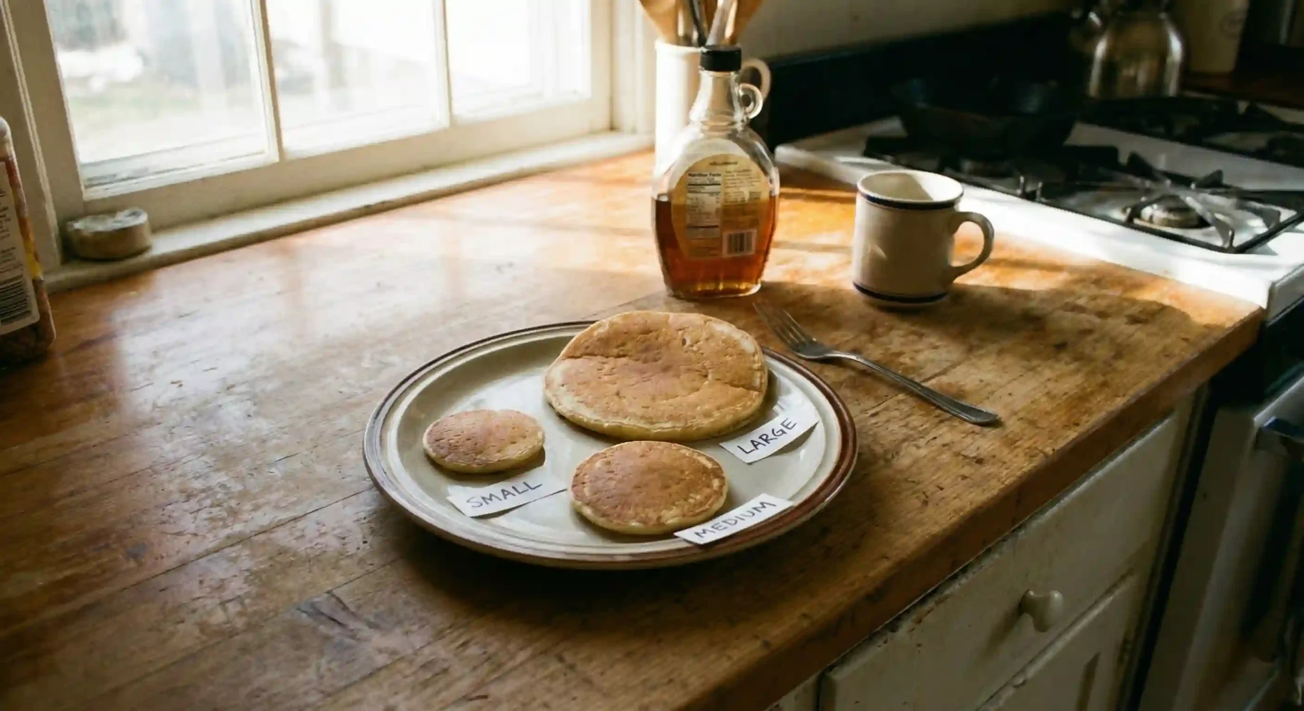 pancake serving size comparison