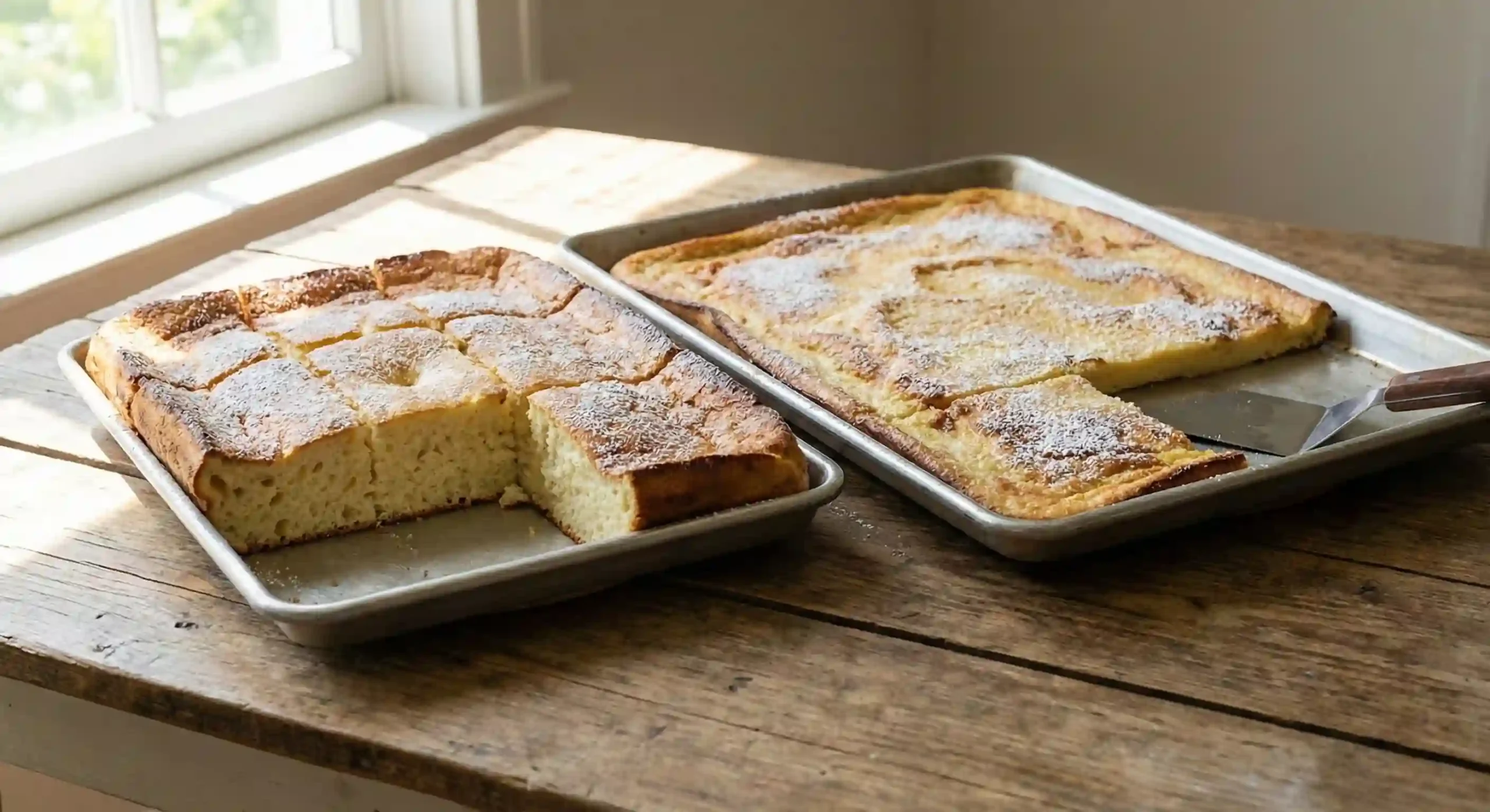 quarter sheet pan versus half sheet pan pancakes