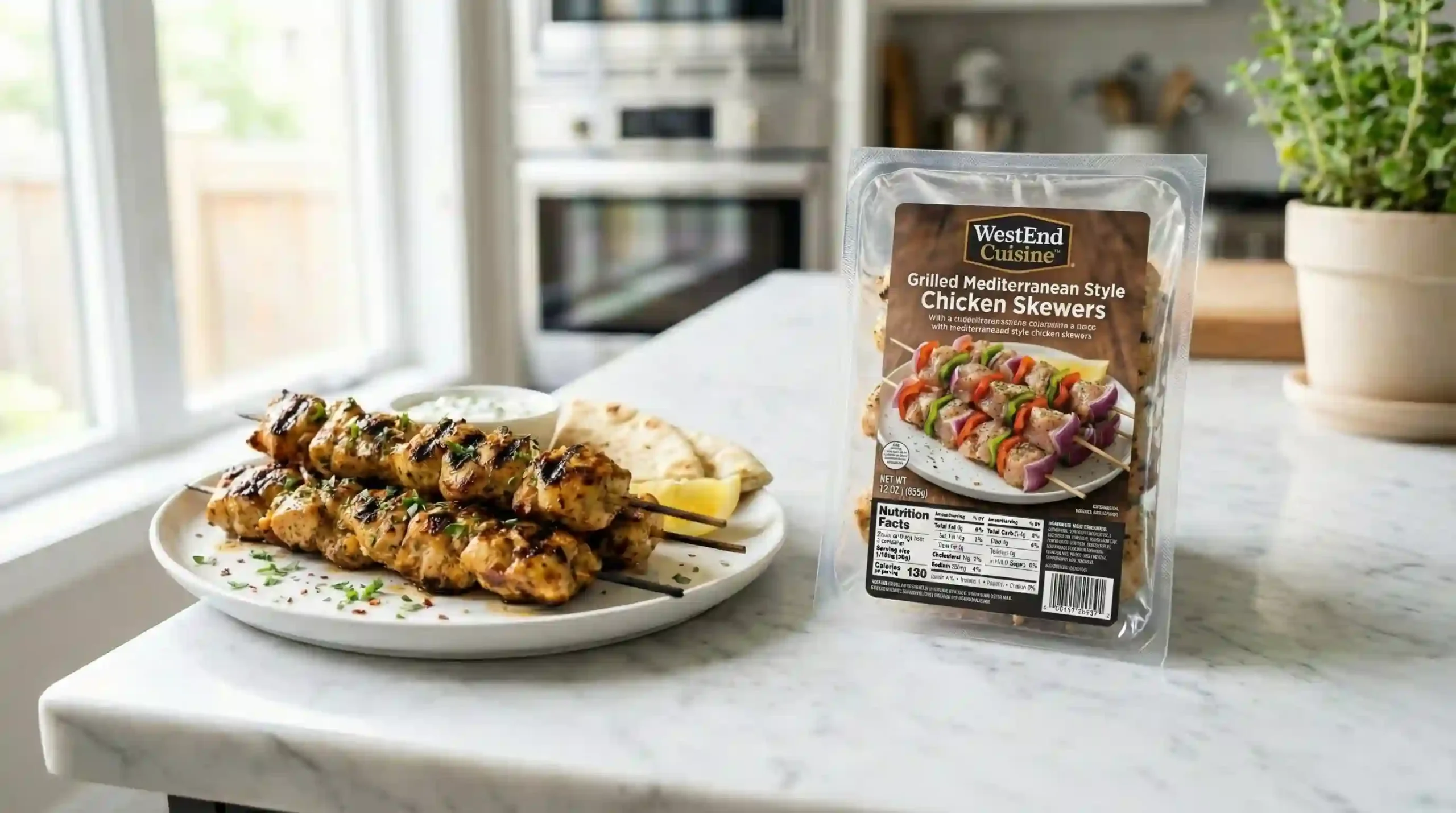 WestEnd Cuisine Mediterranean chicken skewers from Costco