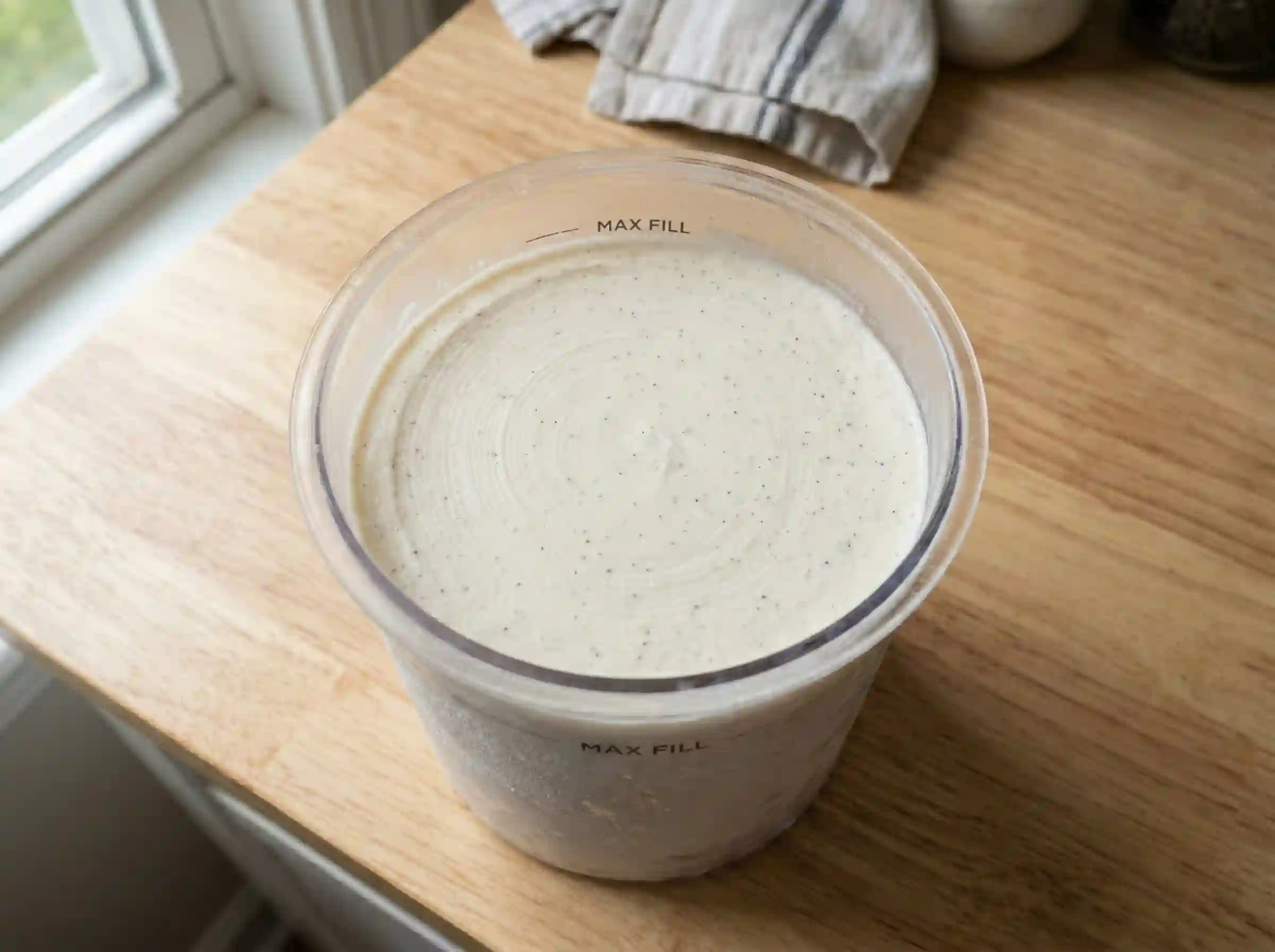 Smooth flattened top in ninja creami pint before refreeze to prevent freezer burn